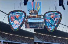 E. Sheerano koncertas: kartu dainuojanti dešimttūkstantinė minia ir marškinėliai su užrašu „Kaunas“