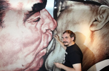 Mirė dailininkas D. Vrubelis, garsiojo grafičio ant Berlyno sienos autorius