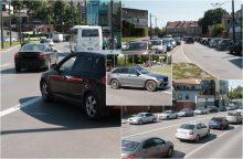 Piko metu Pilies žiede – dar didesnis chaosas: pakeistos eismo tvarkos dalis vairuotojų nepastebi