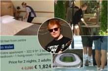 E. Sheerano koncertas atneš nauda visai Lietuvai: nakvynės kaina viršija ir 2 tūkst. eurų?