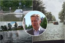 Klaipėdos meras paaiškino, kodėl po liūties mieste kyla potvyniai
