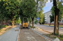 Tiesiant dviračių taką Klaipėdoje bus naudojamas šlakas