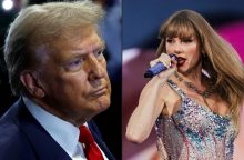 Po D. Trumpo žinutės apie T. Swift jos gerbėjai surinko tūkstančius dolerių K. Harris