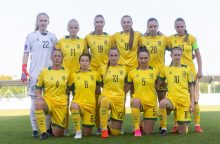 Du ankstyvi įvarčiai nulėmė moterų futbolo rinktinės pralaimėjimą Tautų lygos starte