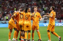 Nyderlandai ir Senegalas žengė į pasaulio čempionato aštuntfinalį  